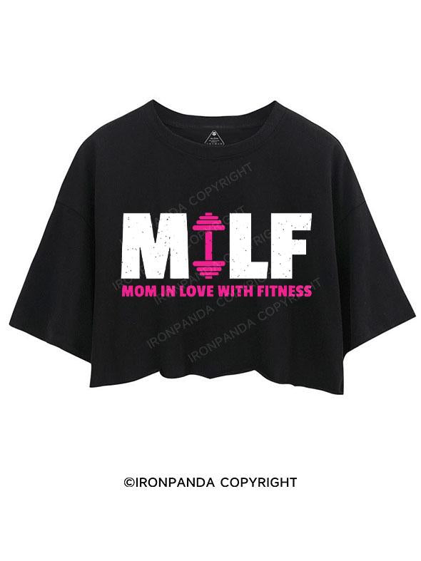 MILF MOM IN LOVE WITH FITNESS CROP TOPS