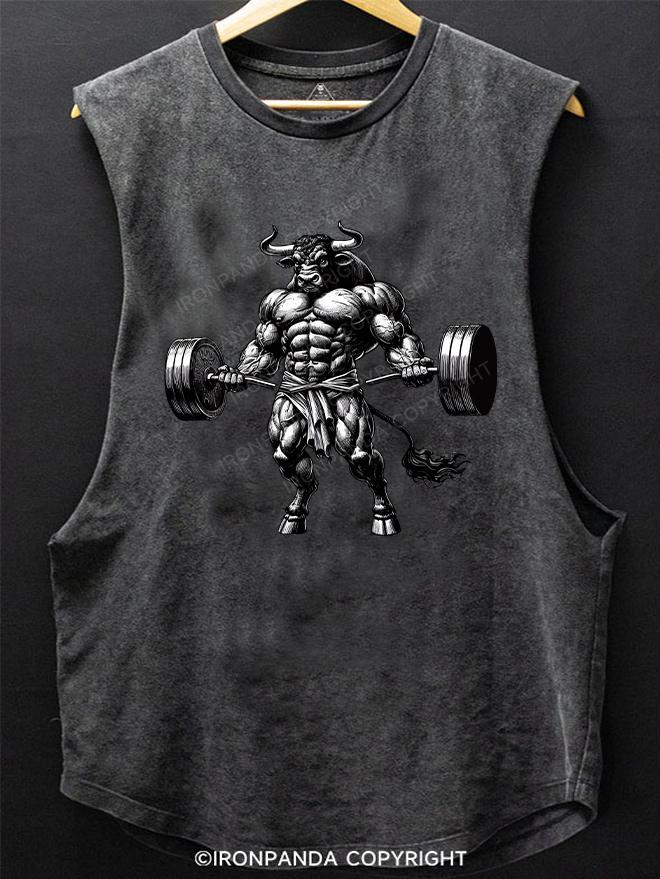 barbell Weightlifting tauren SCOOP BOTTOM COTTON TANK