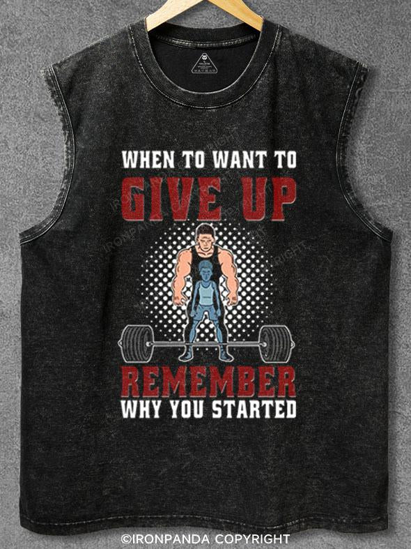 Remember when you started Washed Gym Tank