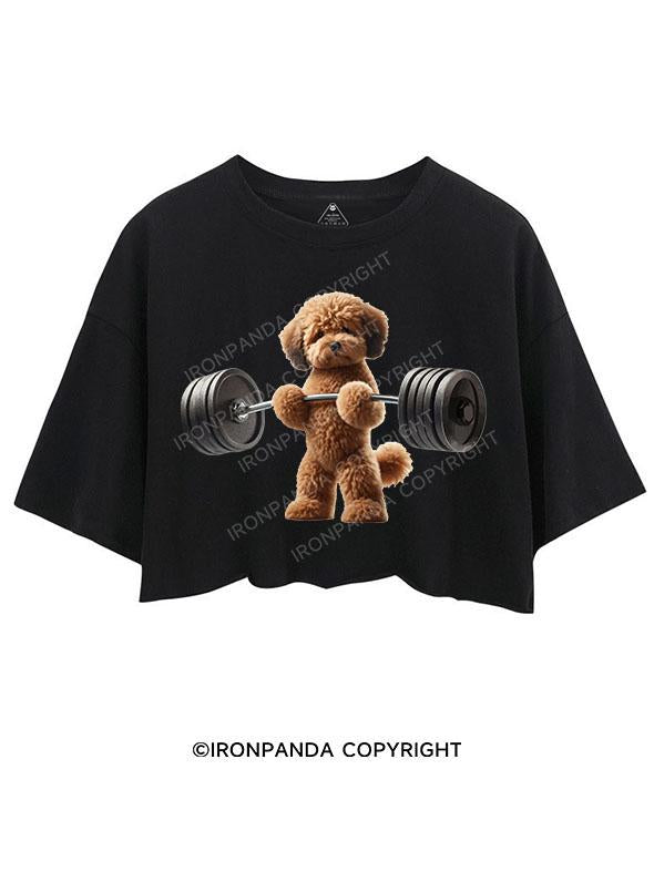 LITTLE PAWS, BIG LIFTS CROP TOPS