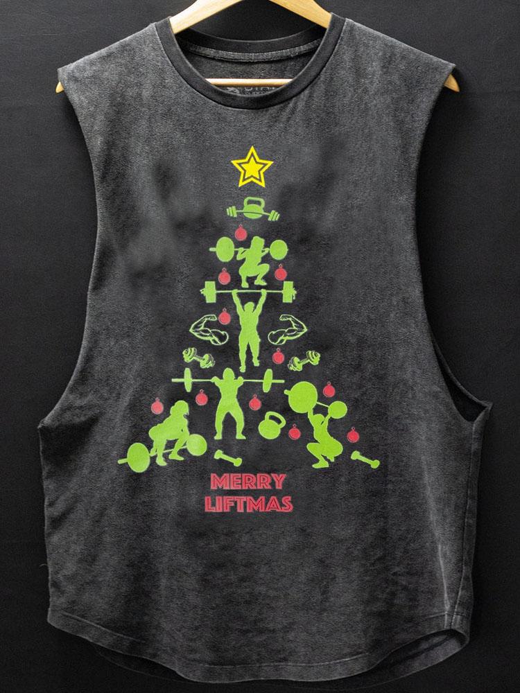 Merry Liftmas  Scoop Bottom Cotton Tank