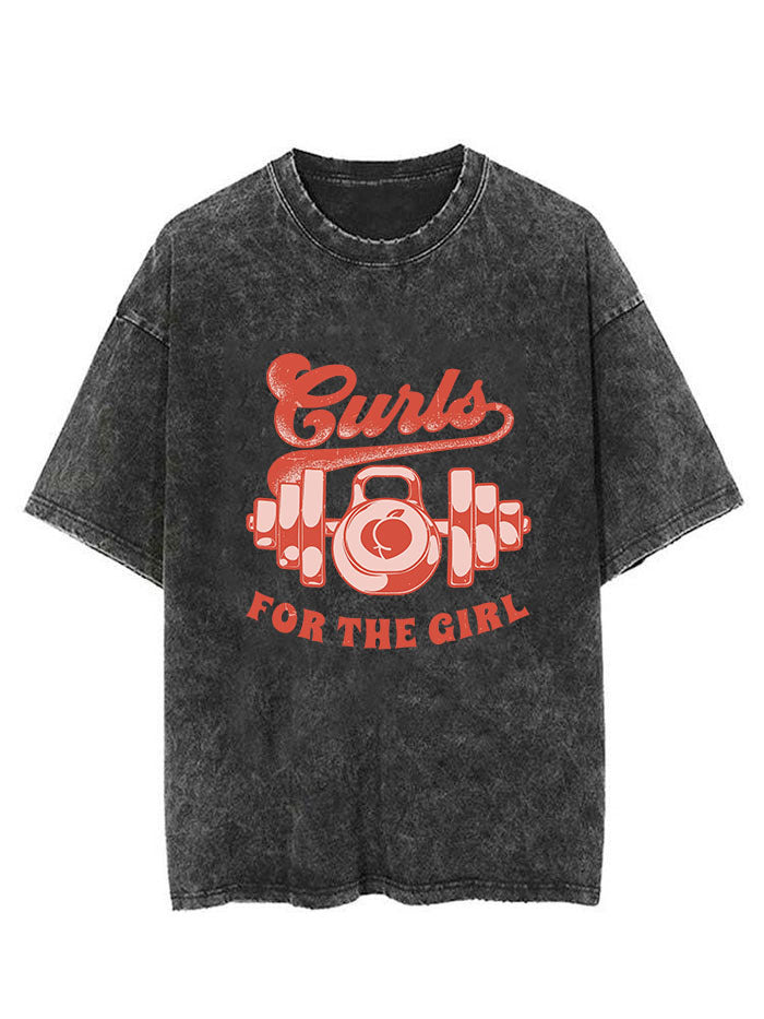 Curls for the Girls Vintage Gym Shirt