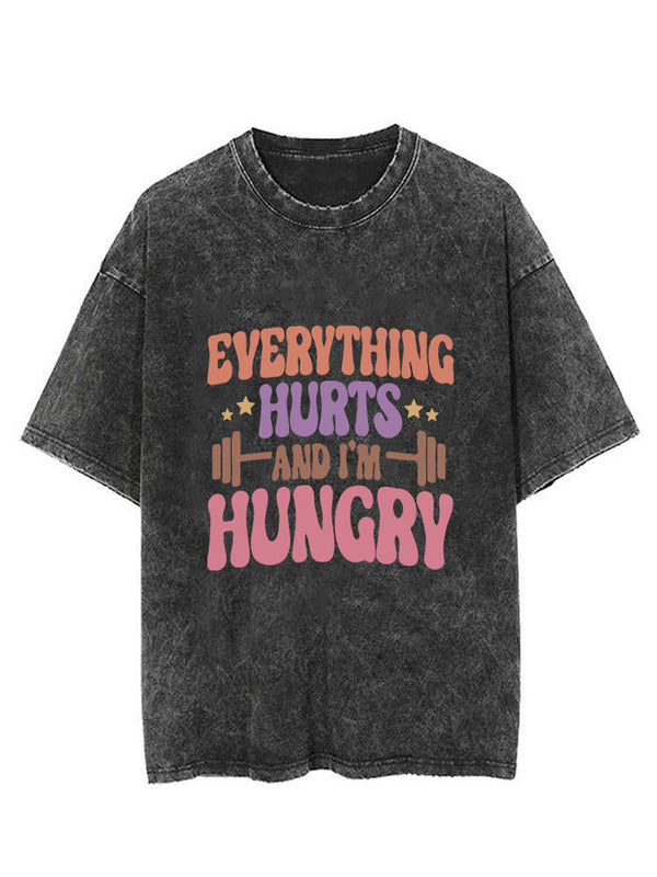IronPandafit Everything Hurts and I'm Hungry Vintage Gym Shirt For Sale