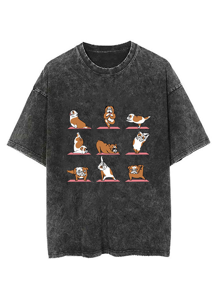 Bulldog Yoga Vintage Gym Shirt