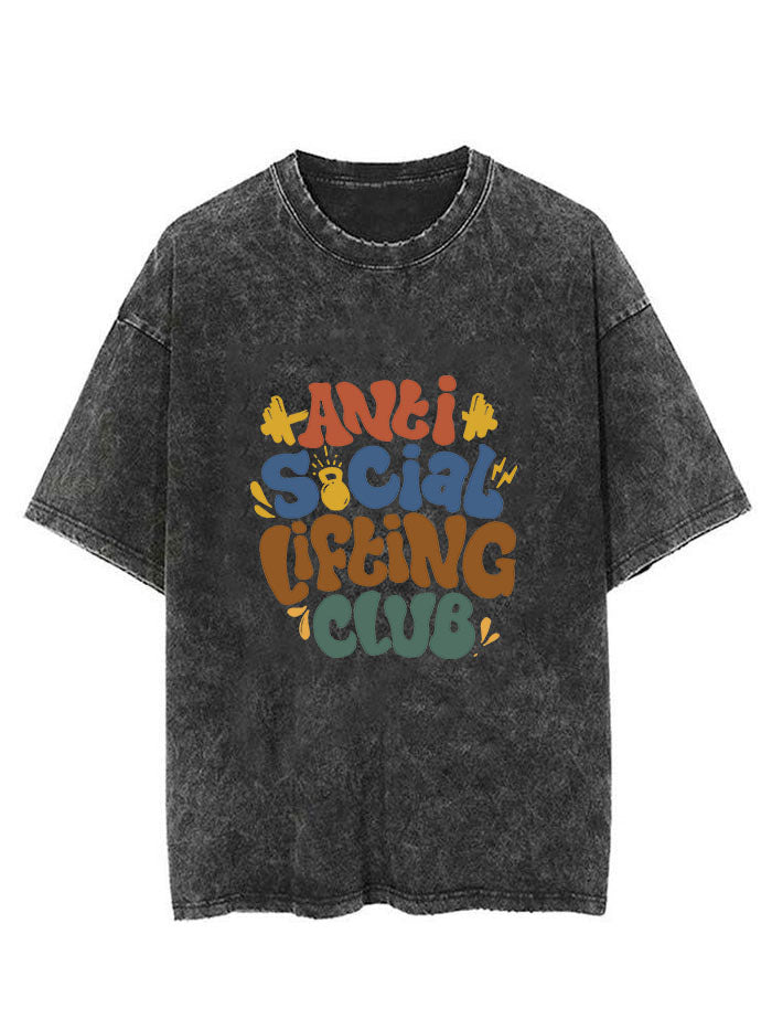 Anti Social Lifting Club Vintage Gym Shirt