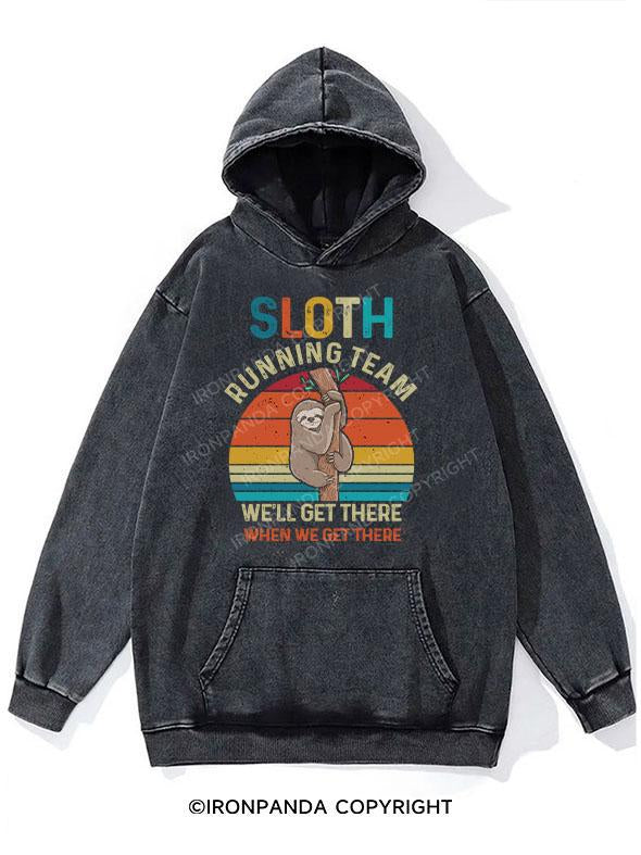 SLOTH RUNNING TEAM WASHED GYM HOODIE
