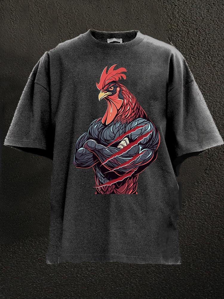 Muscle Rooster Thanksgiving Washed Gym Shirt