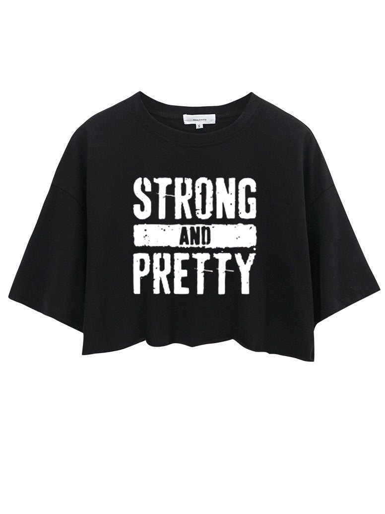 STRONG AND PRETTY  CROP TOPS