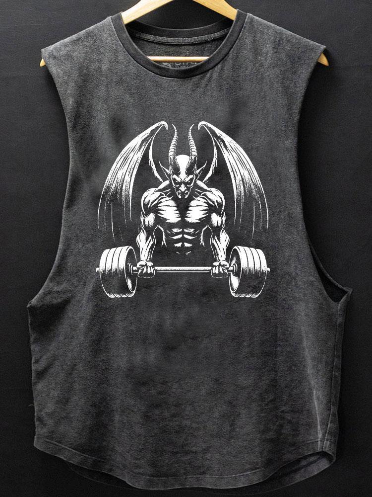 demon deadlift SCOOP BOTTOM COTTON TANK