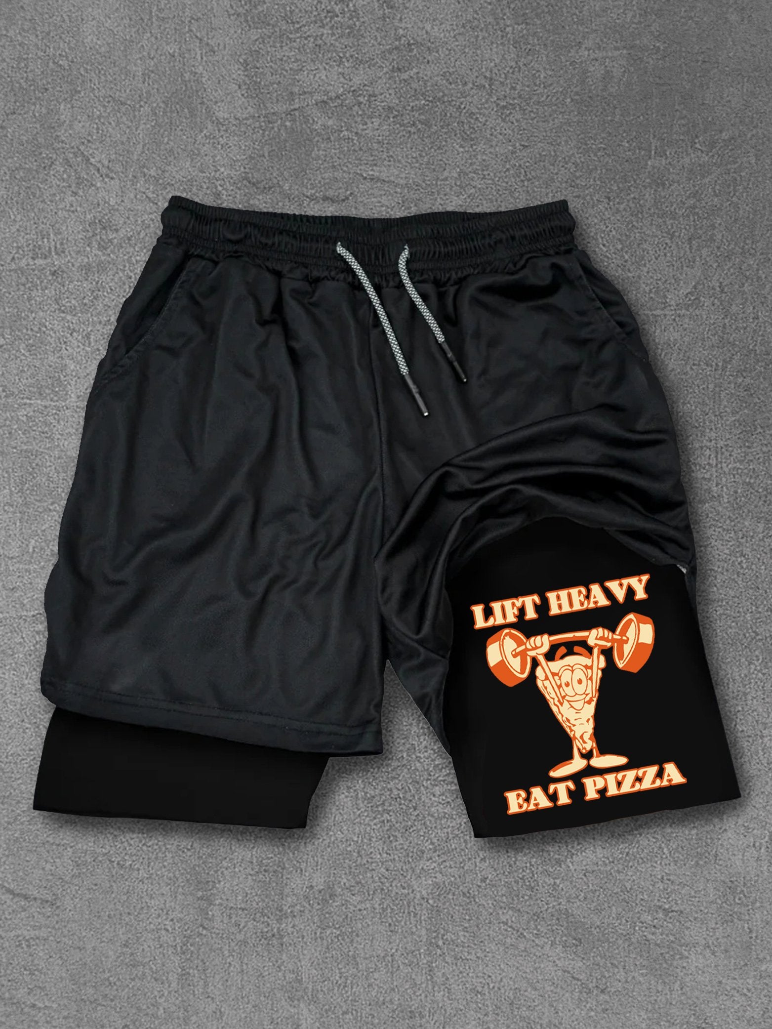 Lift Heavy Eat Pizza Performance Training Shorts