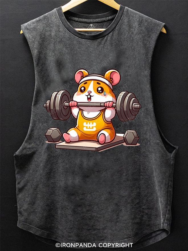hamster fitness SCOOP BOTTOM COTTON TANK
