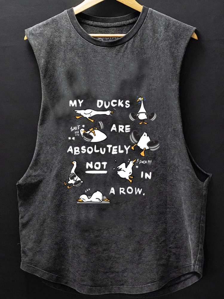 GYM DUCKS SCOOP BOTTOM COTTON TANK