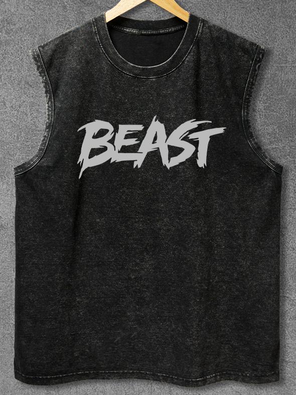 beast Washed Gym Tank