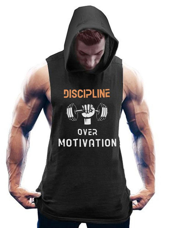 Discipline Over Motivation Hooded Tank