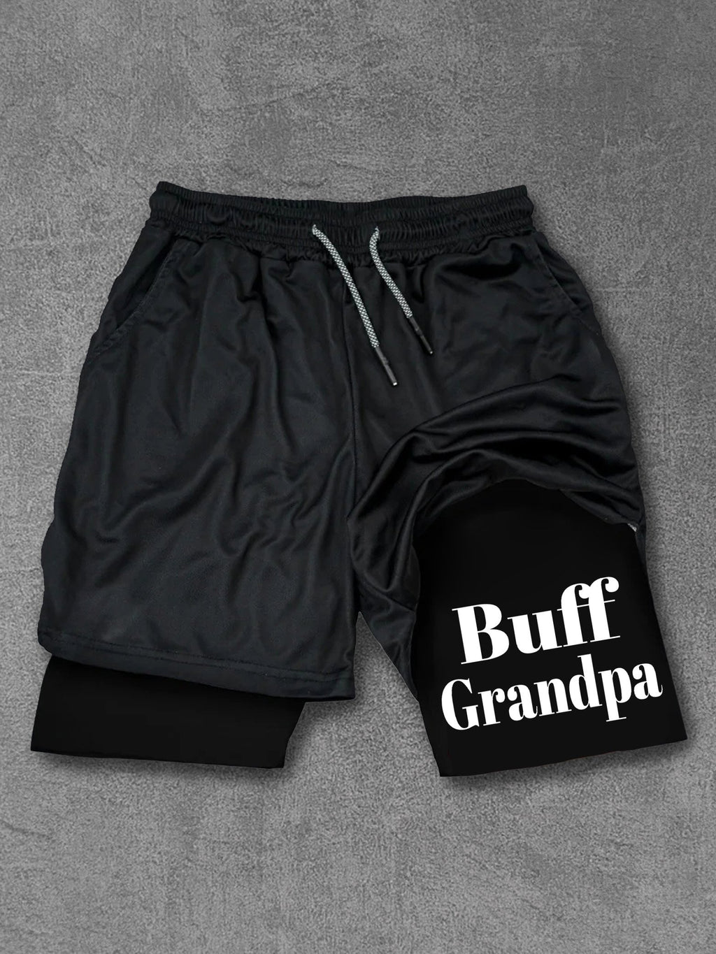 buff grandpa Performance Training Shorts