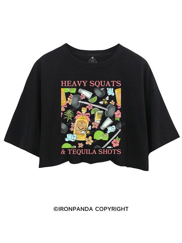 HEAVY SQUATS & TEQUILA SHOTS CROP TOPS