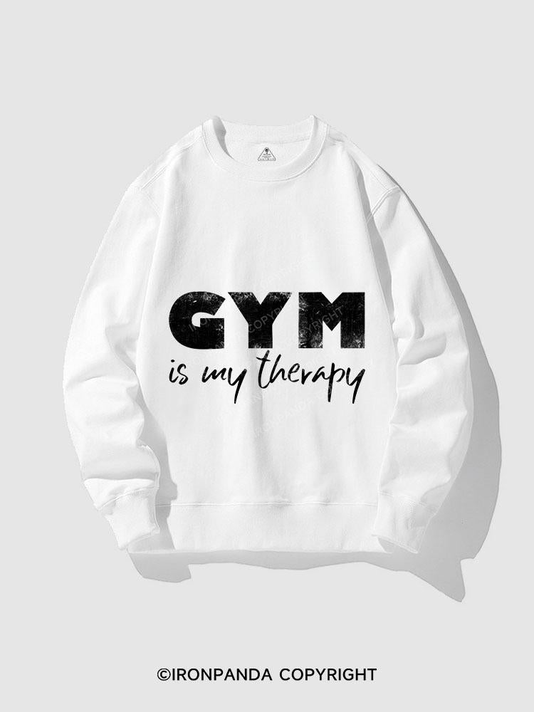 gym is my therapy CREWNECK Sweatshirt