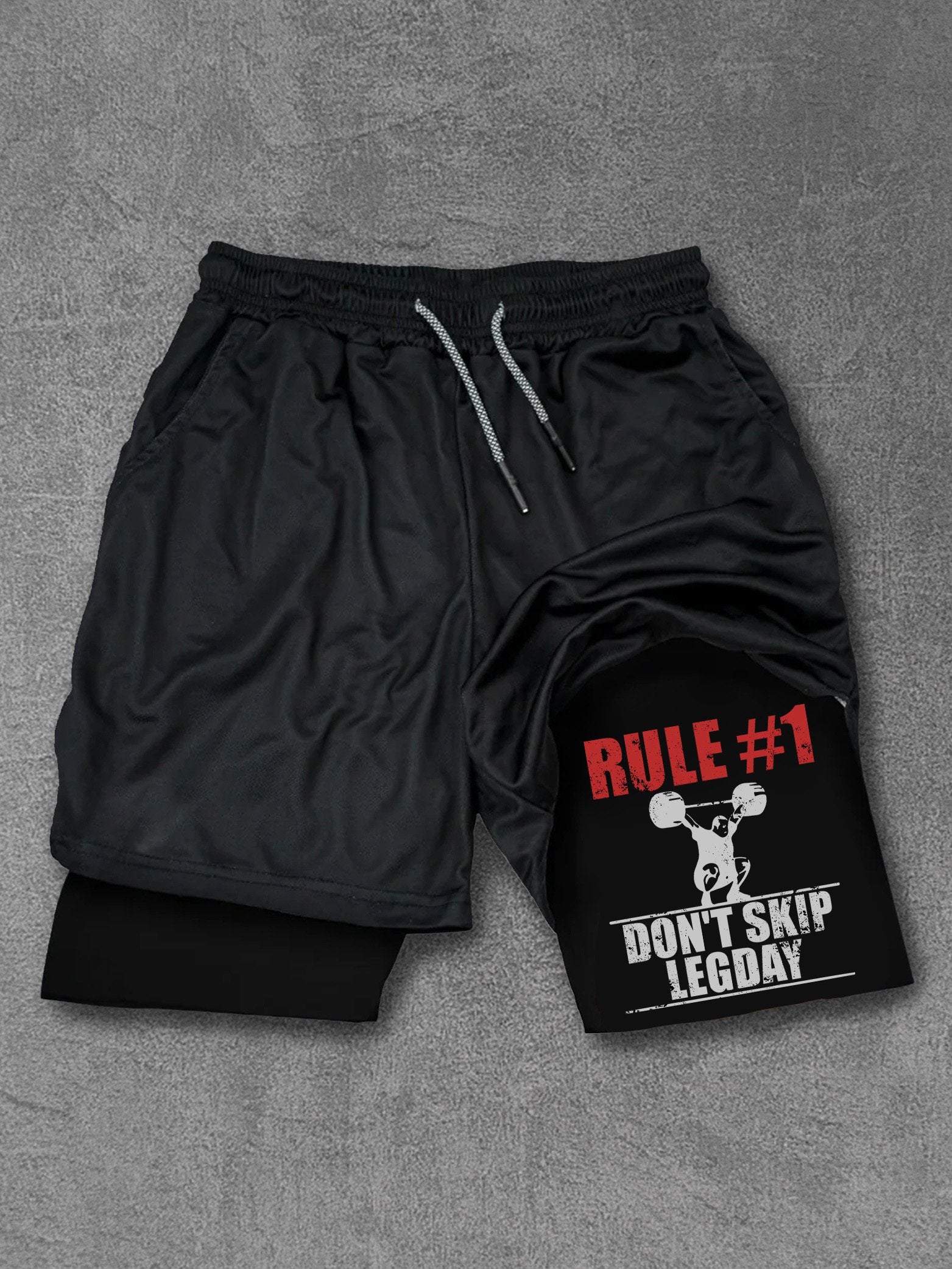 rule 1 don't skip leg day Performance Training Shorts