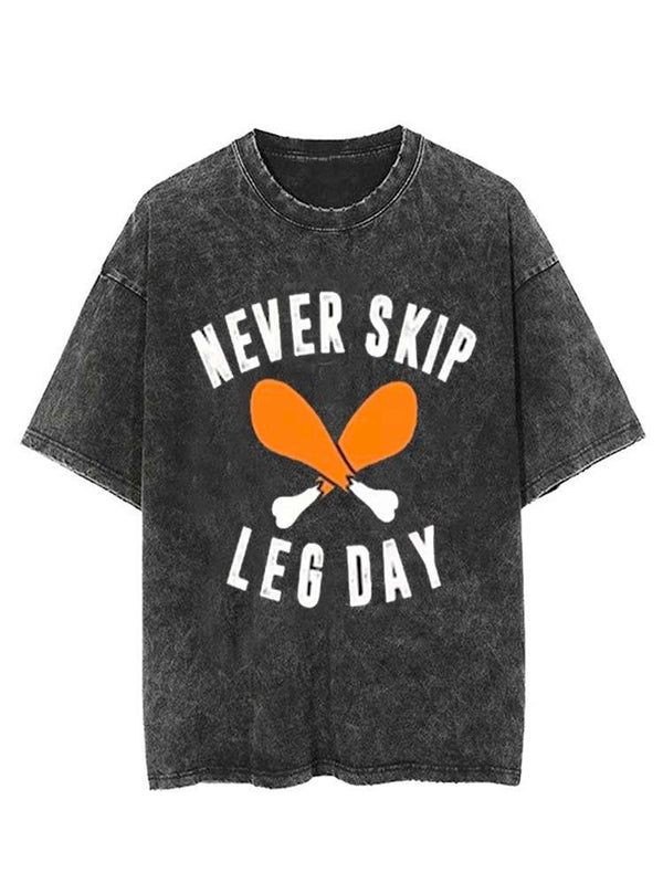 Never Skip Leg Day Vintage Gym Shirt