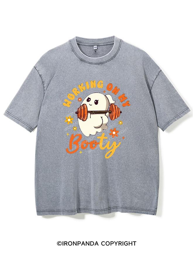 WORKING ON MY BOOTY VINTAGE GYM SHIRT