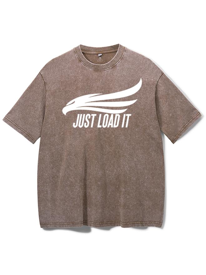 JUST LOAD IT Washed Gym Shirt