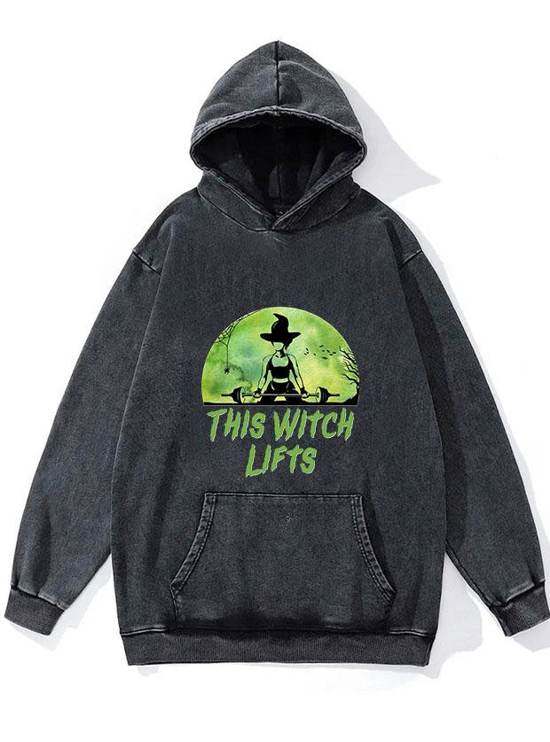 THIS WITCH LIFTS WASHED GYM HOODIE