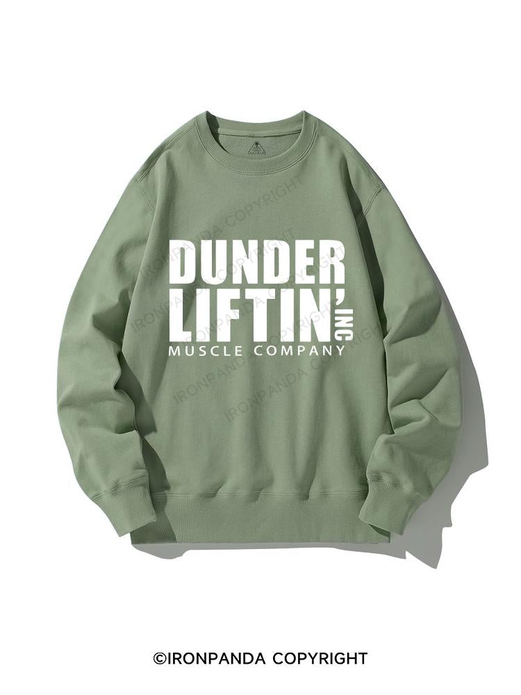 dunder lifting muscle company CREWNECK Sweatshirt