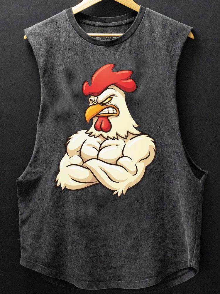 muscle rooster SCOOP BOTTOM COTTON TANK