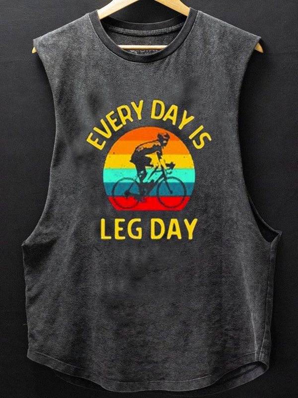 Every Day is a Leg Day Scoop Bottom Cotton Tank