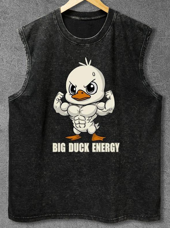 BIG DUCK ENERGY Washed Gym Tank