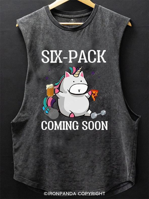 Six-pack coming soon SCOOP BOTTOM COTTON TANK