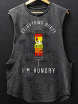 everything hurts and I'm hungry SCOOP BOTTOM COTTON TANK