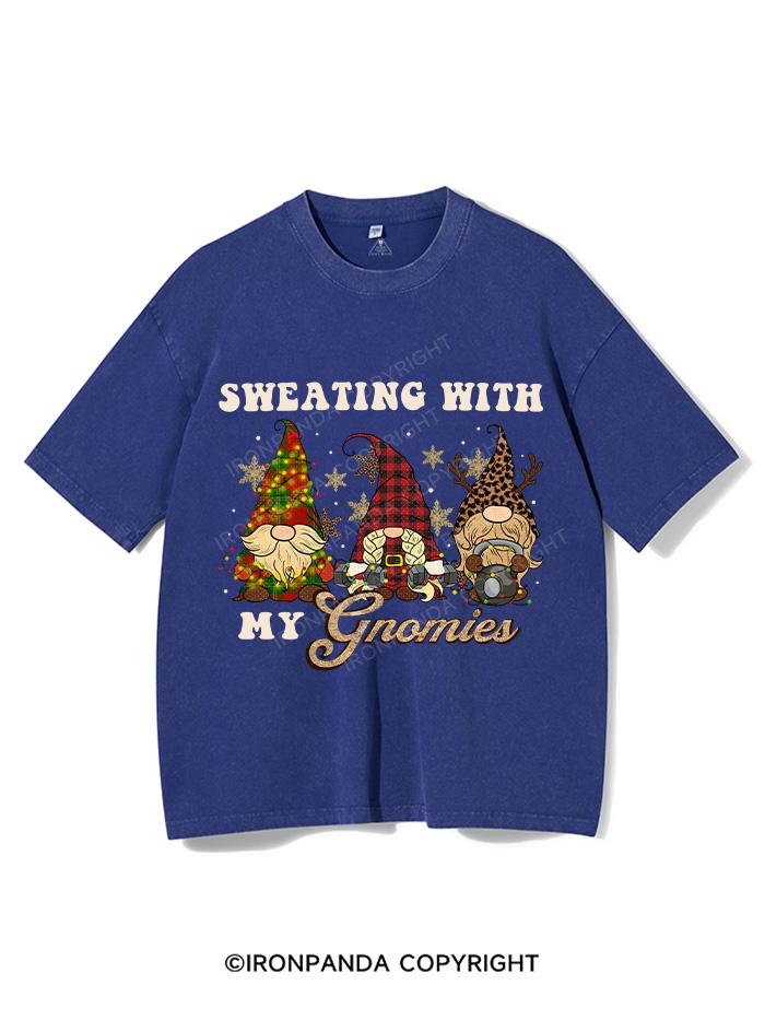 SWEATING WITN  MY GNOMIES VINTAGE GYM SHIRT