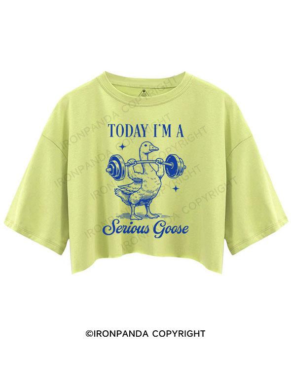 TODAY I'M A Serious Goose CROP TOPS