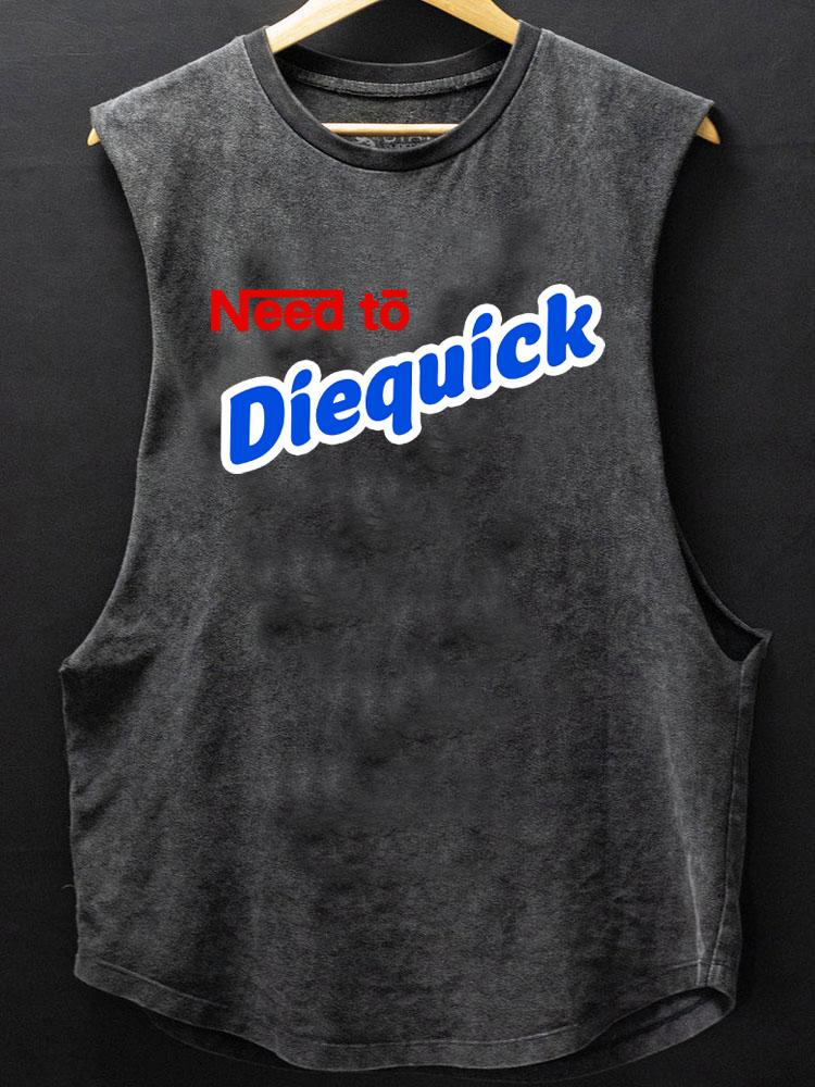need to diequick SCOOP BOTTOM COTTON TANK