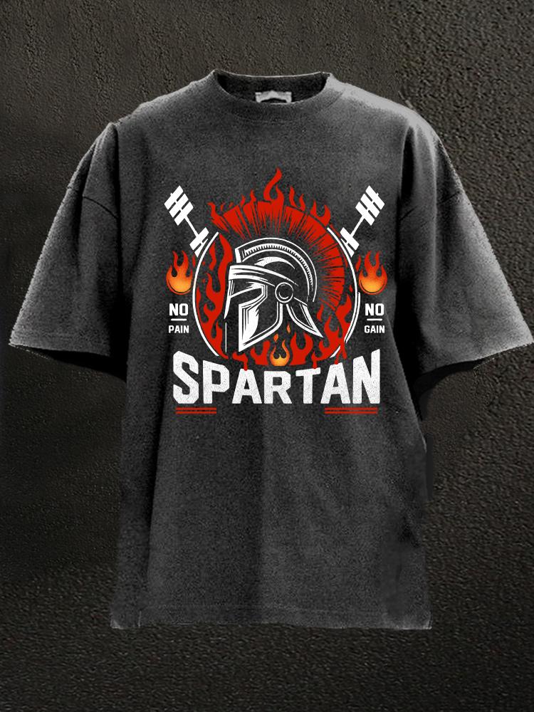 spartan lift Washed Gym Shirt