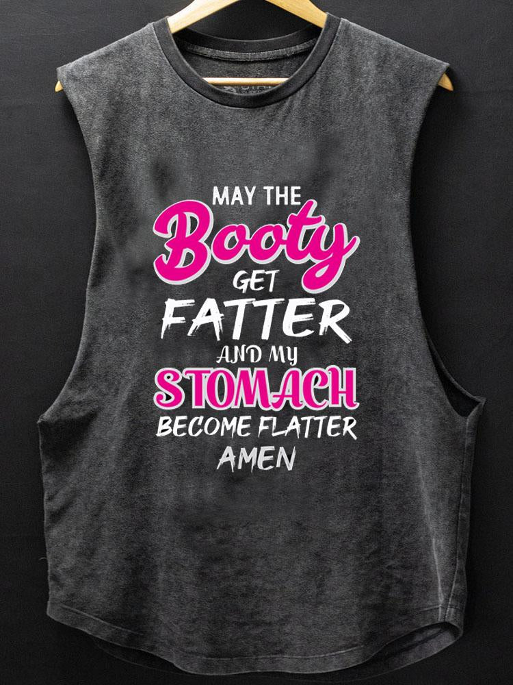 May The Booty Get Fatter And Stomach Become Flatter SCOOP BOTTOM COTTON TANK