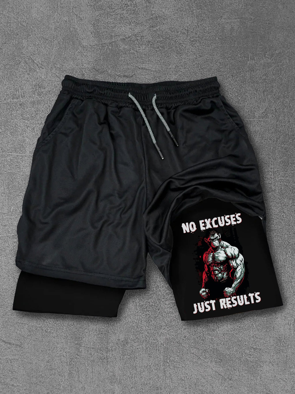 no excuses just results Performance Training Shorts