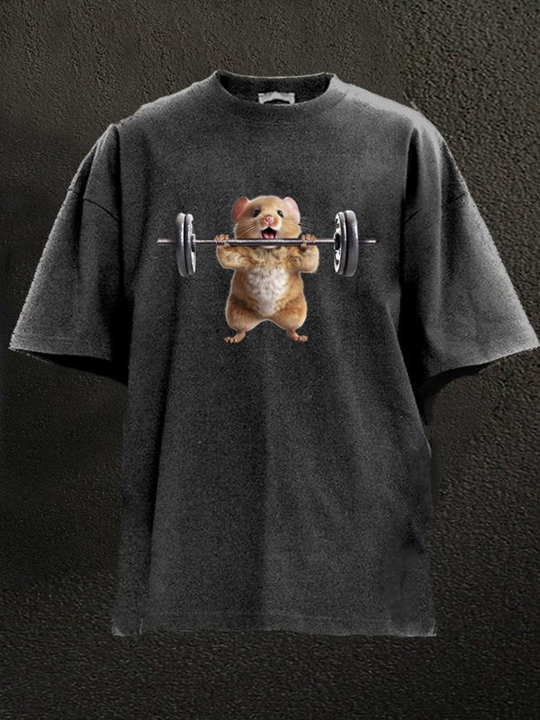 gym rat Washed Gym Shirt
