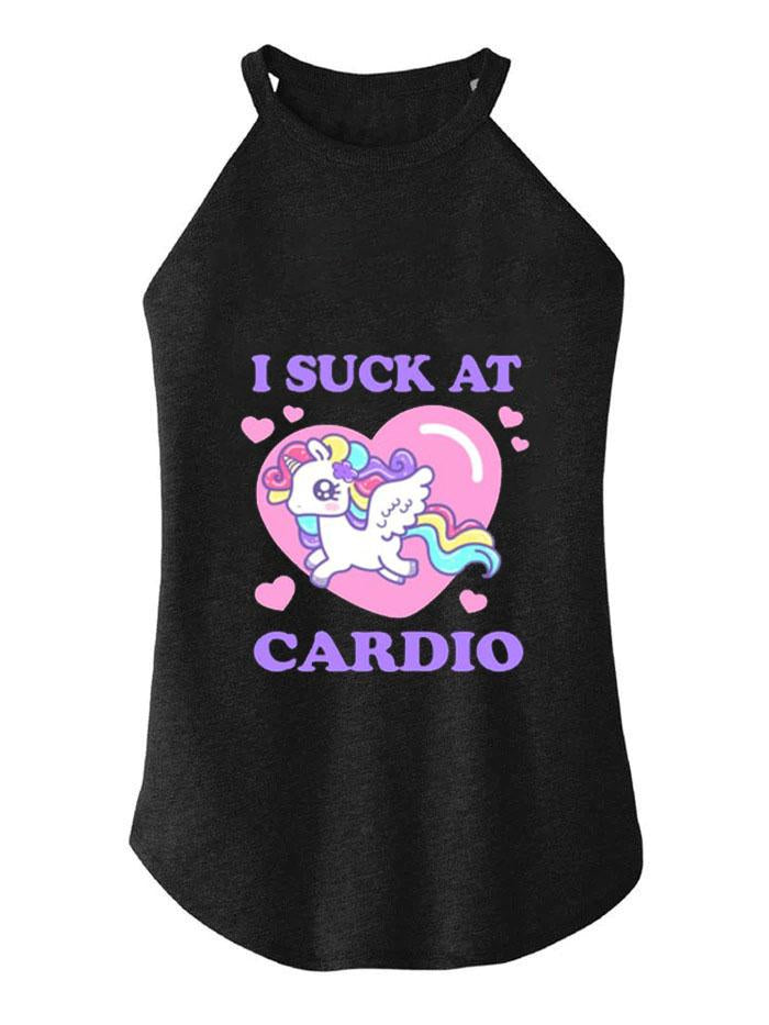 I SUCK AT CARDIO ROCKER COTTON TANK