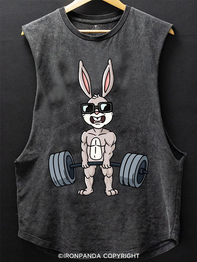 Deadlift rabbit SCOOP BOTTOM COTTON TANK