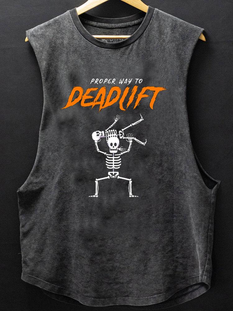 PROPER WAY TO DEADLIFT BOTTOM COTTON TANK