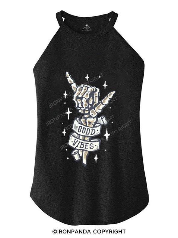 GOOD VIBES TRI ROCKER COTTON TANK