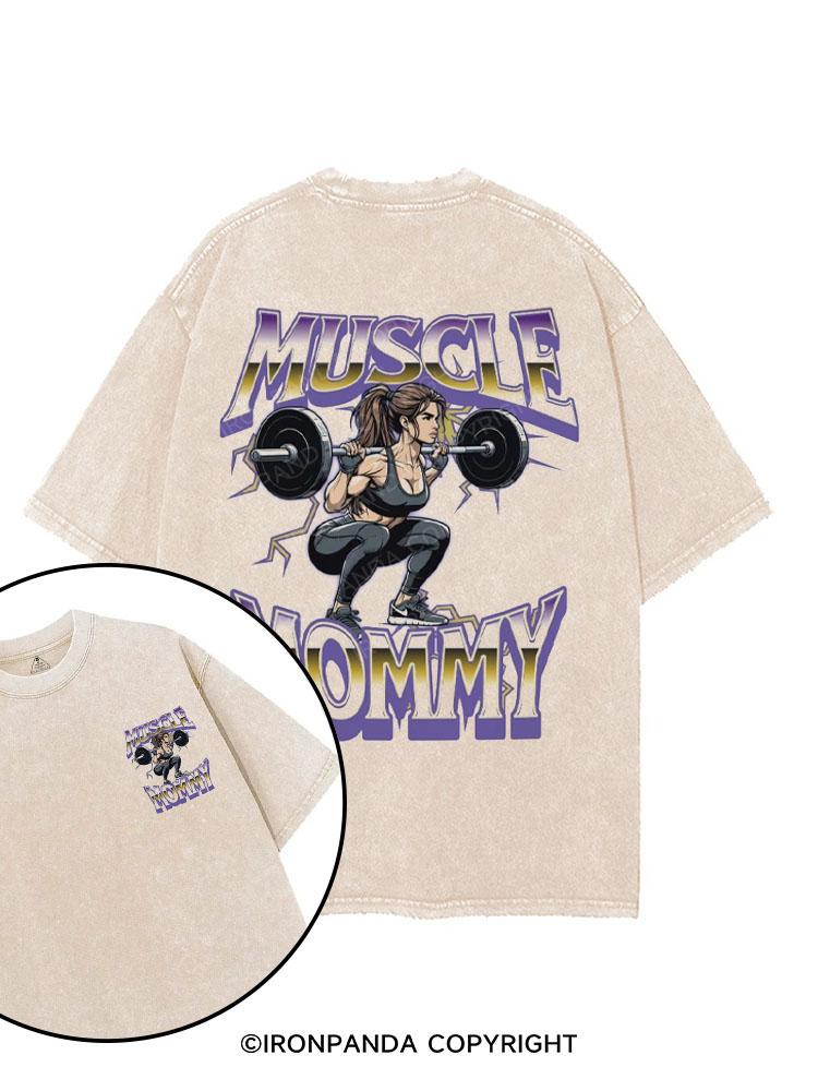 Muscle Mom   printed Gym Shirt