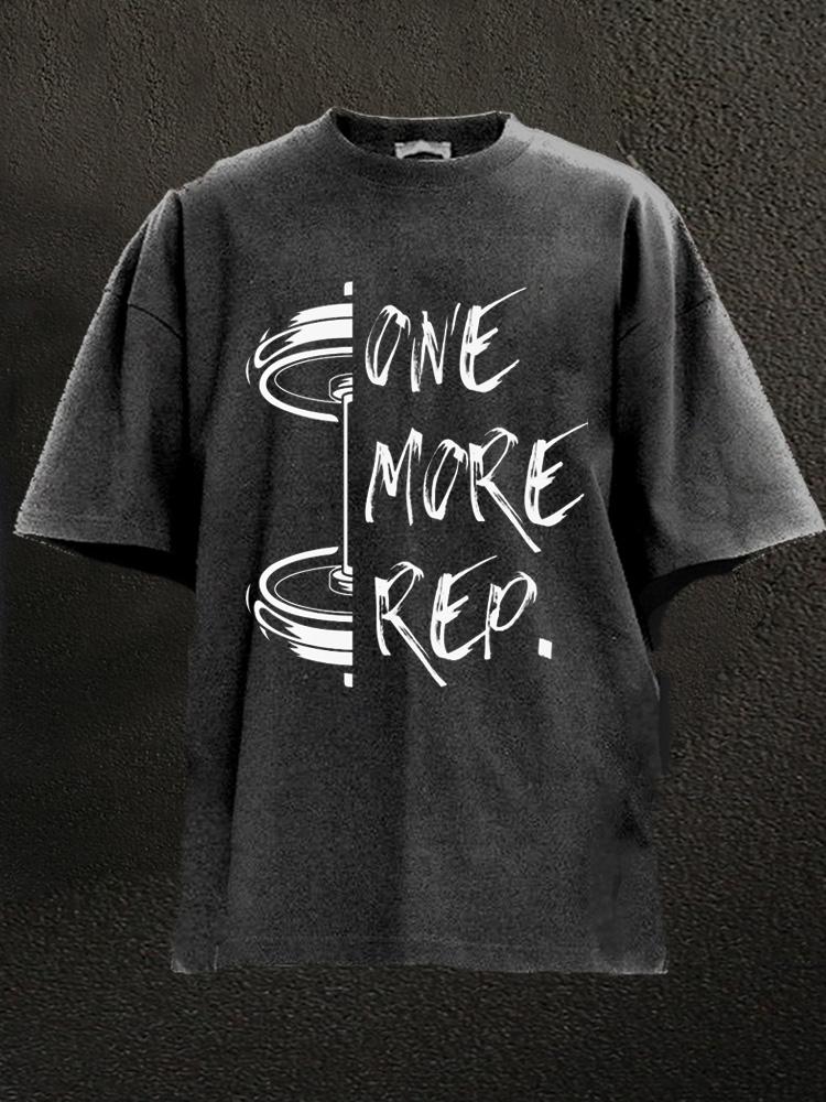 One More Rep Washed Gym Shirt