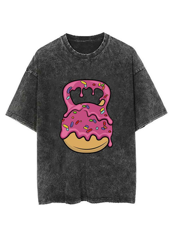 Delicious Donut Kettlebell Vintage Gym Shirt