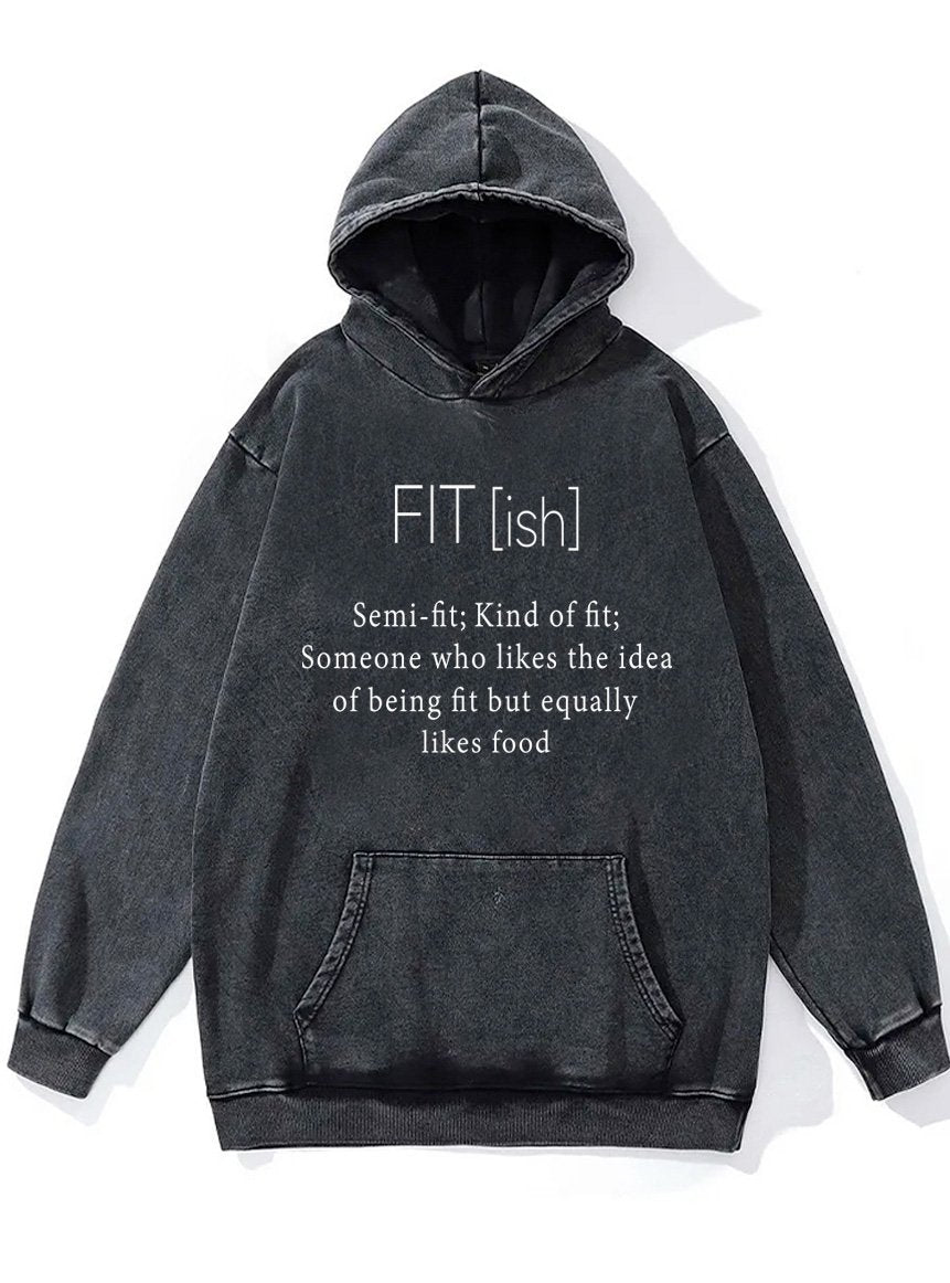 fit-ish Washed Gym Hoodie