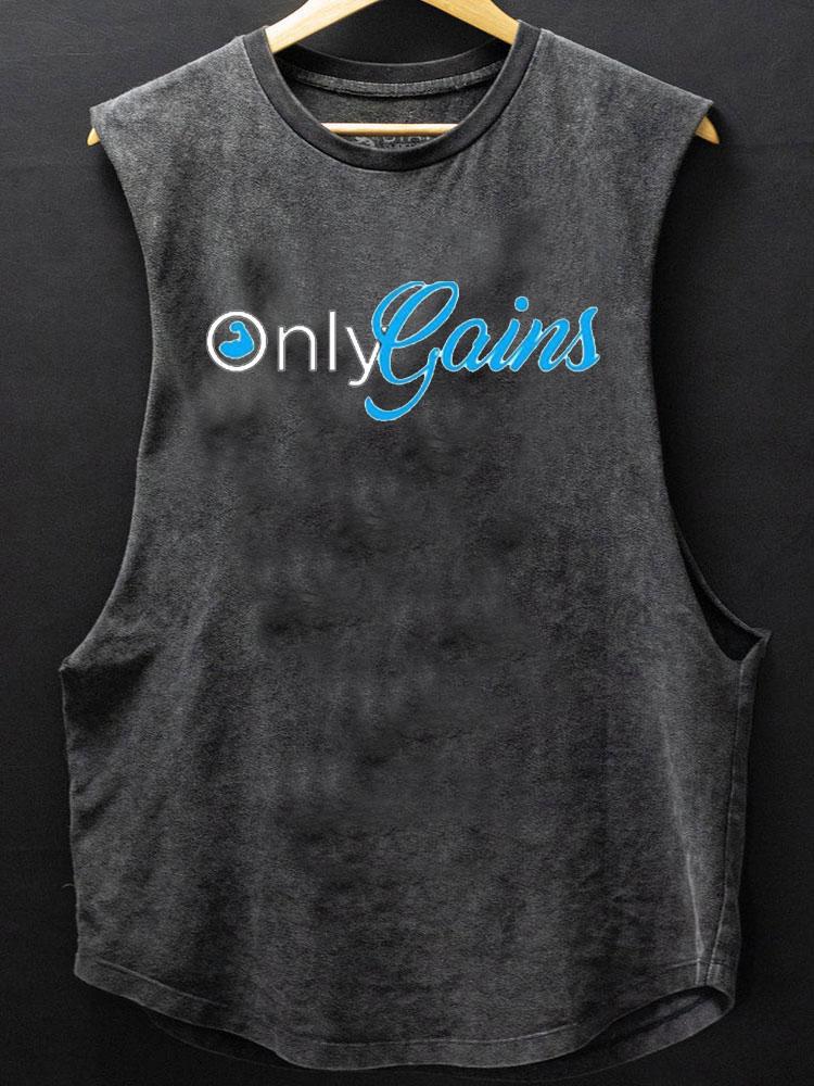 only gains SCOOP BOTTOM COTTON TANK
