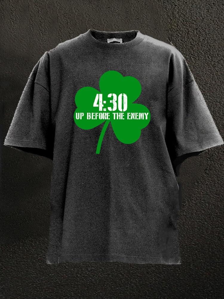 up before the enemy Washed Gym Shirt