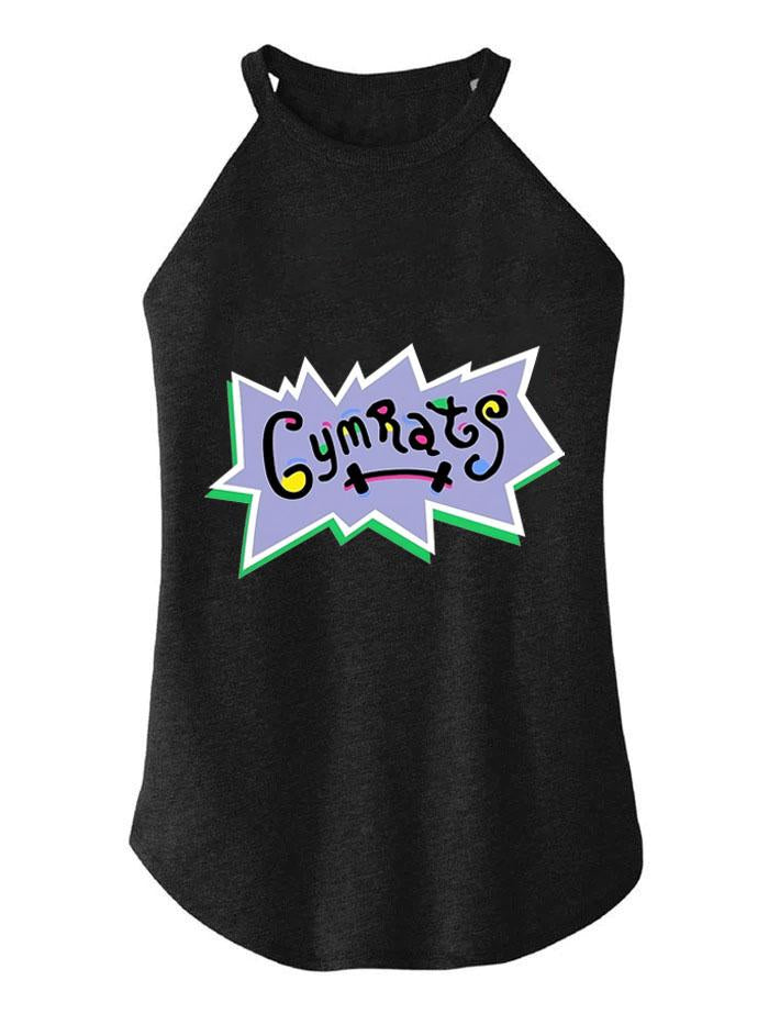 GYM RATS TRI ROCKER COTTON TANK